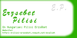 erzsebet pilisi business card