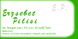 erzsebet pilisi business card